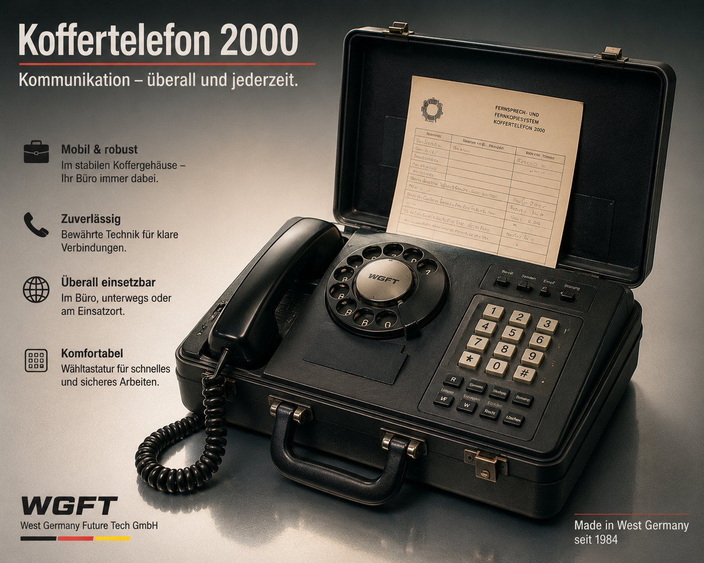Wgft - Koffertelefon 2000